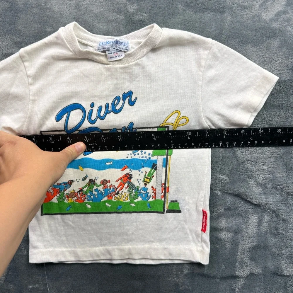 Vintage Diver Dan Children's Ocean Theme Shirt Osh Kosh 80's size 3T